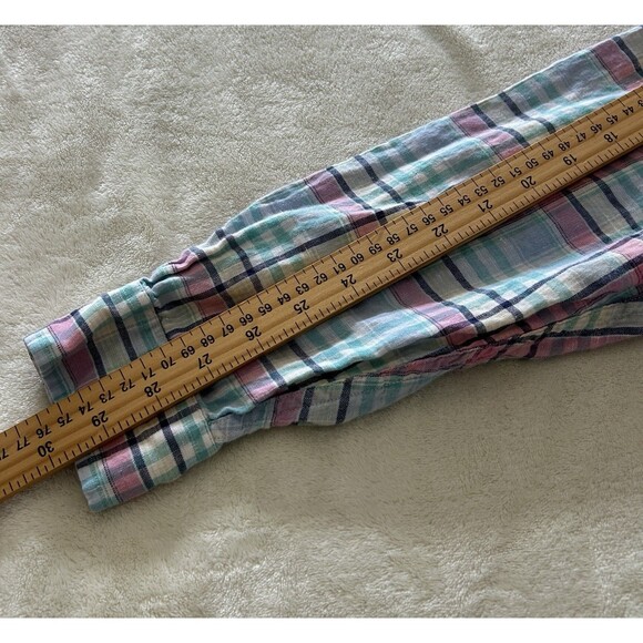 Brooks Brothers Mens Medium All Irish Linen Button Down Shirt Pastel Plaid - Picture 11 of 12